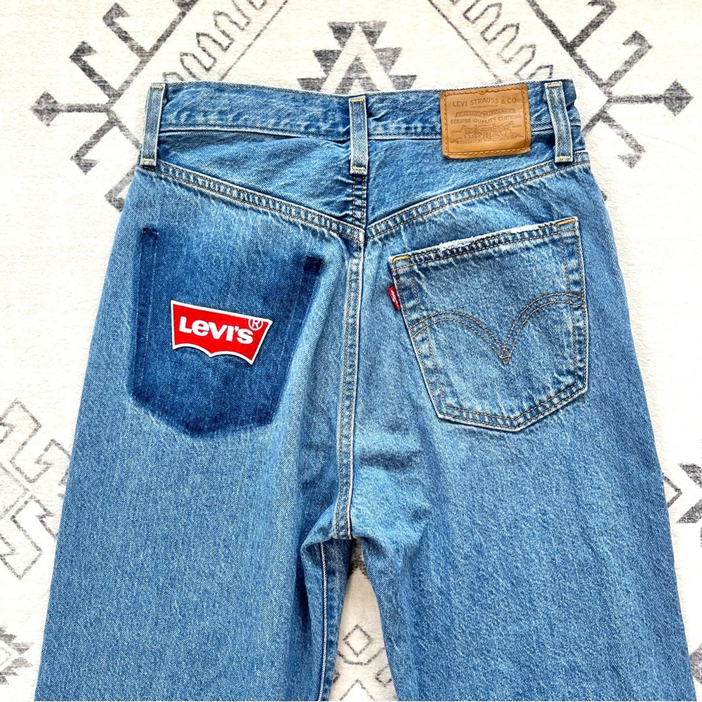 Custom Levi’s Ribcage Straight Ankle Jeans in Noe High Size 27 - Picture 10 of 15